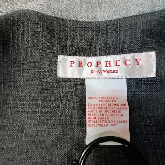 VGUC: Prophecy Sze 16W Sage Gray Embroidered Pantsuit - Picture 3 of 9